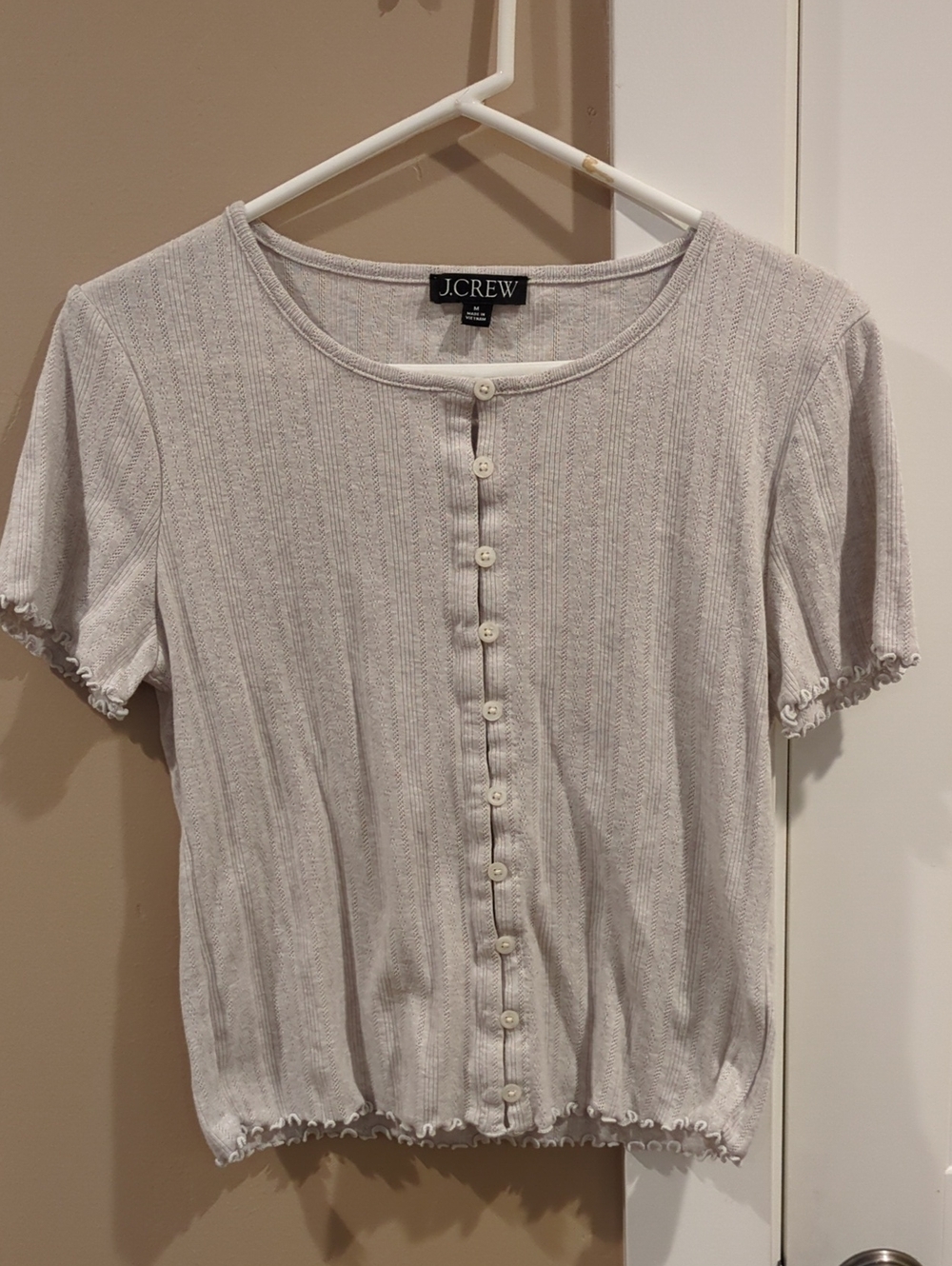 JCrew Cotton Light Knit Blouse Shirt